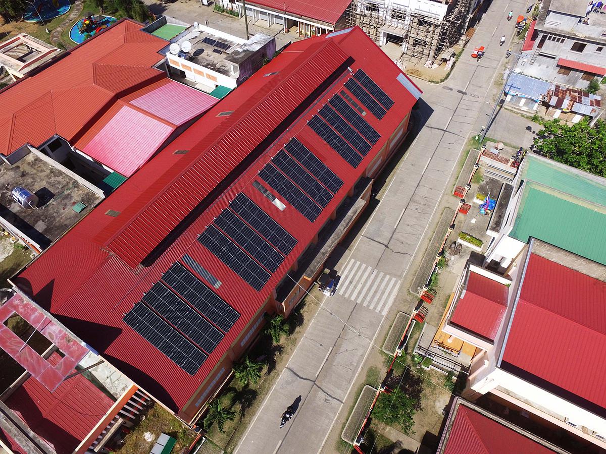 Solar installation on a government building