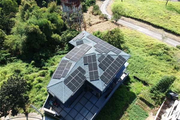 Hybrid solar and battery installation at a home in Ridgemont Executive Village, Taytay, Rizal