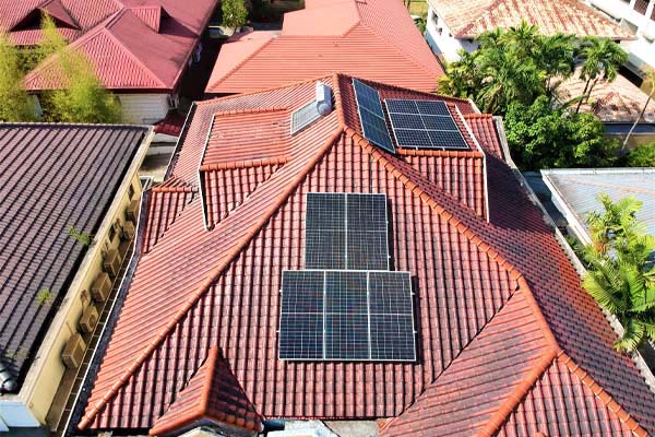 Rooftop solar installation at a home in Alabang Hills, Muntinlupa